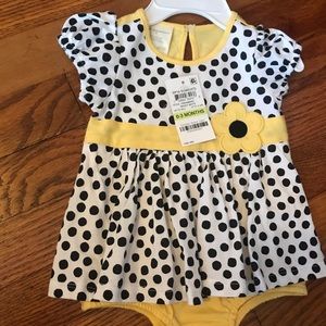 One piece polka dot dress